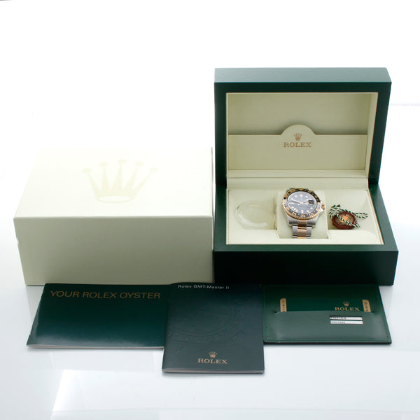 Rolex GMT-Master II 2-Tone Black Dial Watch 116713