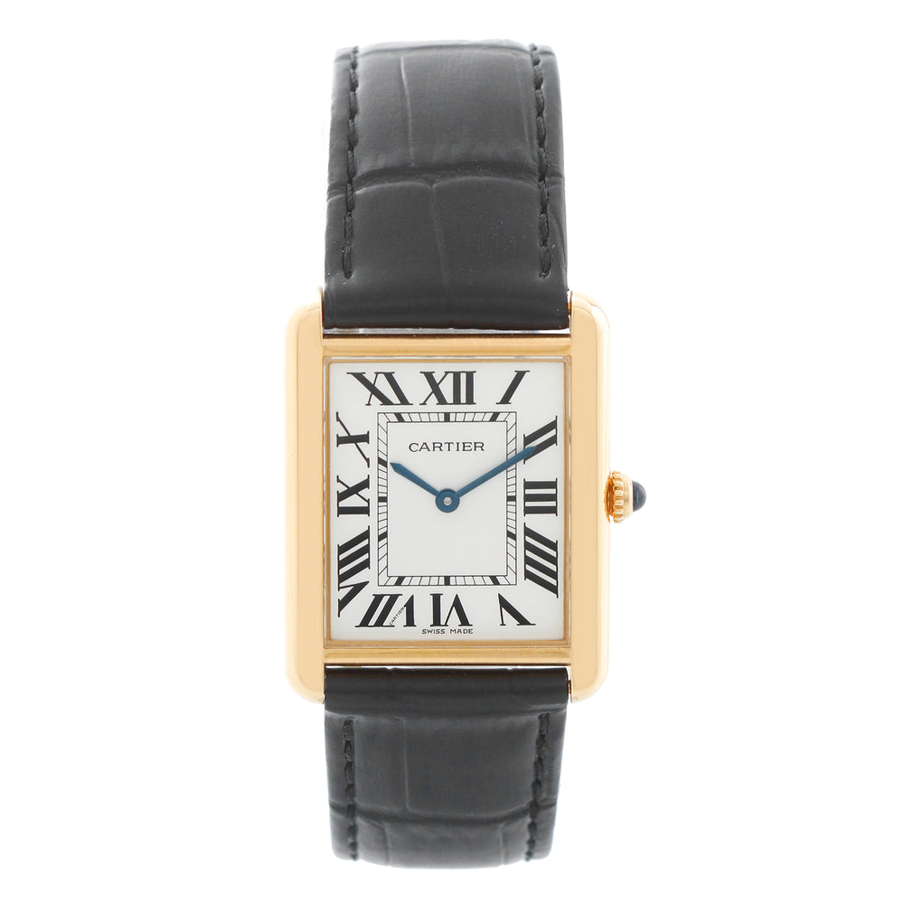 Mens Cartier Tank Solo Stainless Steel & Yellow Gold Watch 3167 W5200004