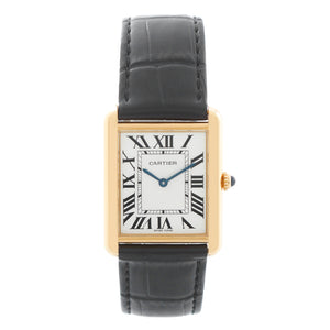 Mens Cartier Tank Solo Stainless Steel & Yellow Gold Watch 3167 W5200004