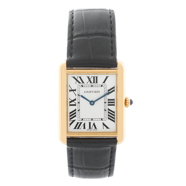 Mens Cartier Tank Solo Stainless Steel & Yellow Gold Watch 3167 W5200004