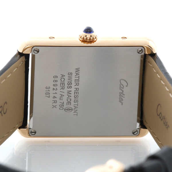Mens Cartier Tank Solo Stainless Steel & Yellow Gold Watch 3167 W5200004