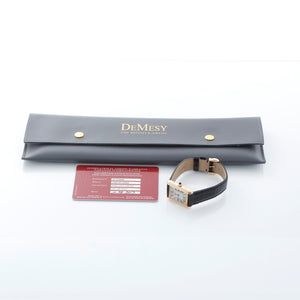 Cartier Tank 18k Yellow Gold Ladies Watch on Leather Band W1529856