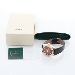 Rolex Day-Date President 18K Yellow Gold Vignette Dial Watch 18038