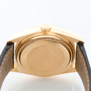 Rolex Day-Date President 18K Yellow Gold Vignette Dial Watch 18038