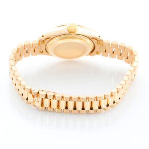 Rolex President 18K Yellow Gold Silver Dial Watch 6917