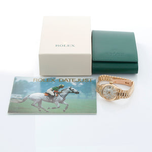 Rolex President 18K Yellow Gold Silver Dial Watch 6917