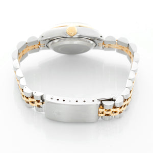 Rolex Datejust 18K Yellow Gold Diamond Dial Watch 69173