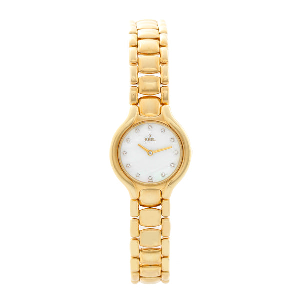 Ebel Beluga 18k Yellow Gold Ladies Quartz Watch 866960