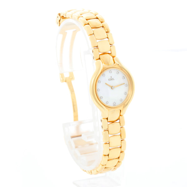 Ebel Beluga 18k Yellow Gold Ladies Quartz Watch 866960