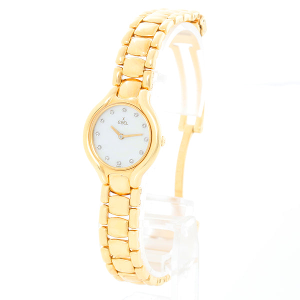 Ebel Beluga 18k Yellow Gold Ladies Quartz Watch 866960