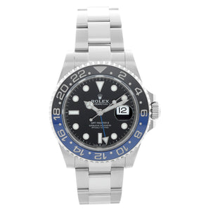 Rolex GMT-Master II Stainless Steel Black Dial Watch 126710 BLNR