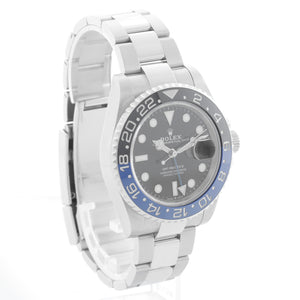 Rolex GMT-Master II Stainless Steel Black Dial Watch 126710 BLNR