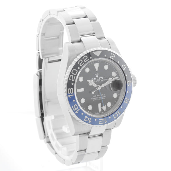 Rolex GMT-Master II Stainless Steel Black Dial Watch 126710 BLNR