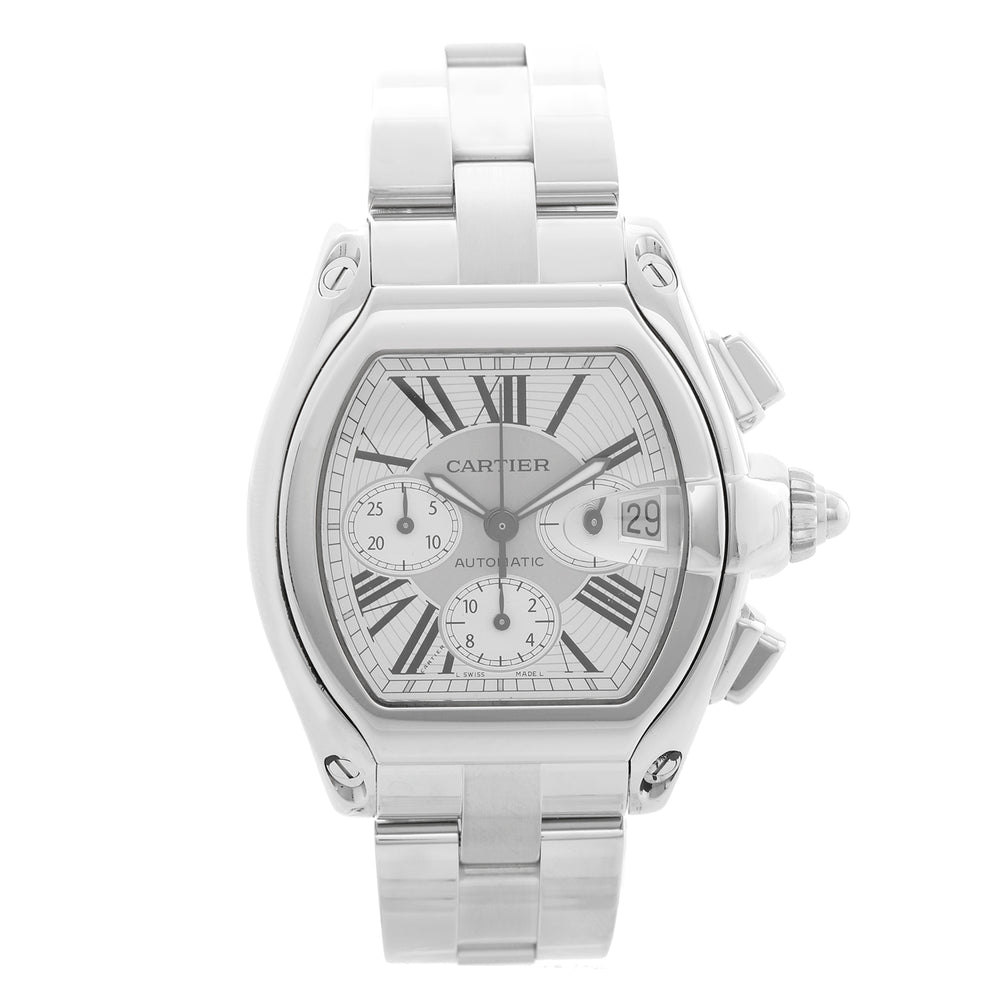 Cartier Roadster Chronograph Men's Stainless Steel Automatic Watch 2618 W62006X6