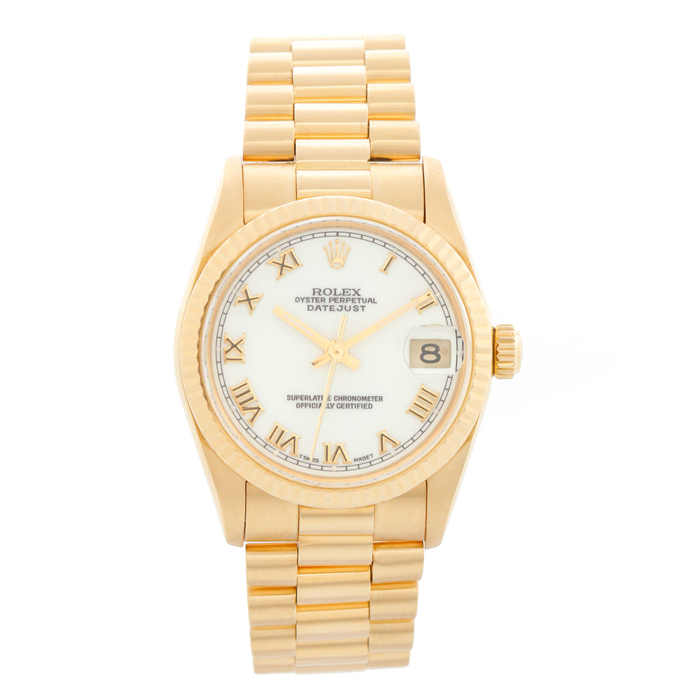 Rolex Datejust 31 Midsize Yellow Gold Watch 78278
