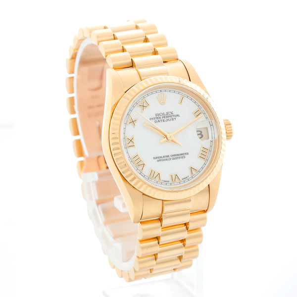 Rolex Datejust 31 Midsize Yellow Gold Watch 78278