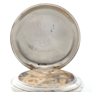 Dudley Masonic Model 2 White Gold Filled Silver Dial Pocket Watch