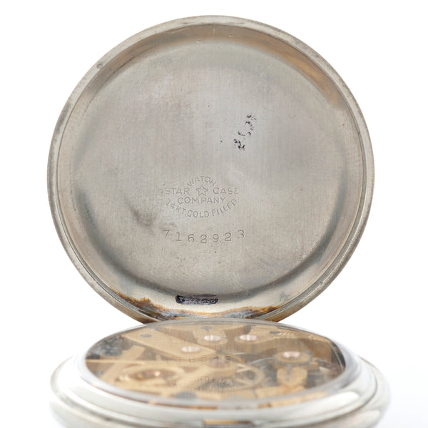 Dudley Masonic Model 2 White Gold Filled Silver Dial Pocket Watch