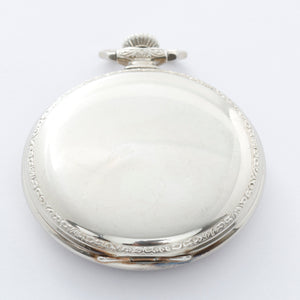Dudley Masonic Model 2 White Gold Filled Silver Dial Pocket Watch