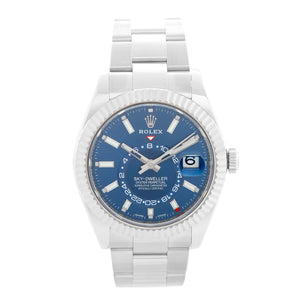 Rolex Sky-Dweller Stainless Steel Blue Dial Watch 326934