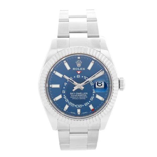 Rolex Sky-Dweller Stainless Steel Blue Dial Watch 326934