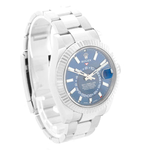 Rolex Sky-Dweller Stainless Steel Blue Dial Watch 326934