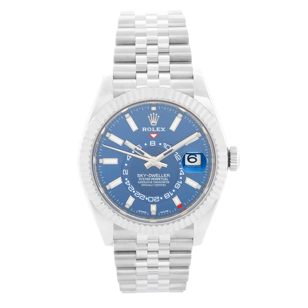 Rolex Sky-Dweller Stainless Steel Blue Dial Jubilee Watch 326934
