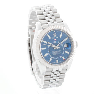Rolex Sky-Dweller Stainless Steel Blue Dial Jubilee Watch 326934