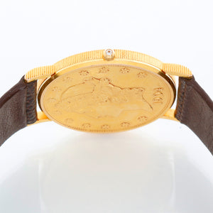 Corum $20 Liberty Double Eagle Gold Coin Men's 36mm Quartz Watch