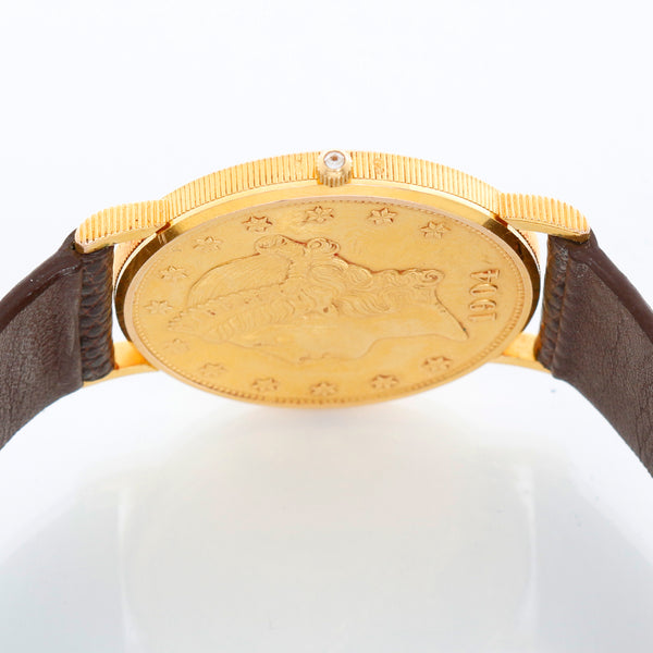 Corum $20 Liberty Double Eagle Gold Coin Men's 36mm Quartz Watch