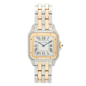 New Style Cartier Panthere 2-Tone 2-Row Medium Watch W2PN0007