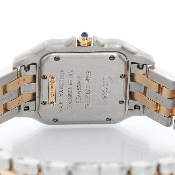 New Style Cartier Panthere 2-Tone 2-Row Medium Watch W2PN0007