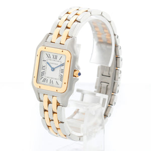 New Style Cartier Panthere 2-Tone 2-Row Medium Watch W2PN0007