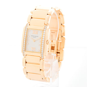 Patek Philippe Twenty-4 Ladies 18k Rose Gold & Diamond Watch 4910 / 11R