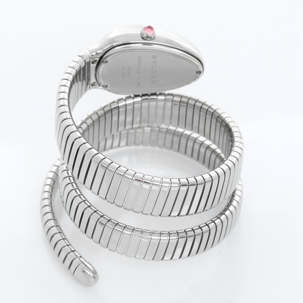 Bulgari Serpenti Serpent Diamond & Stainless Steel Ladies Watch SP35BDSDS 102441