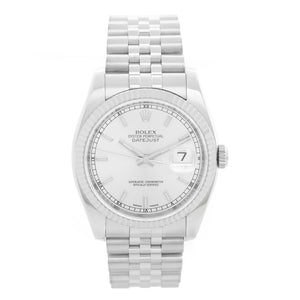 Rolex Datejust Stainless Steel Silver Dial Watch 116234