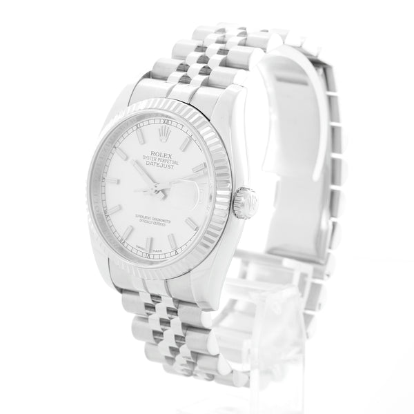 Rolex Datejust Stainless Steel Silver Dial Watch 116234