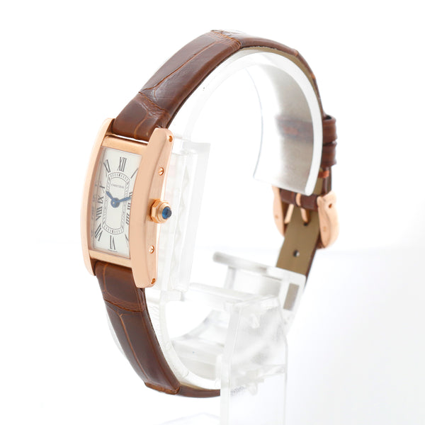Cartier Tank Americaine Ladies Mini Rose Gold Watch WGTA0132 4493