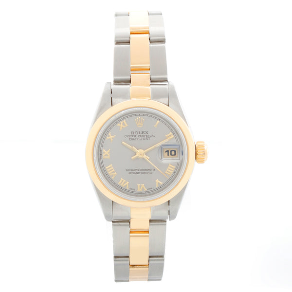 Rolex Datejust 18K Yellow Gold Silver Dial Watch 69163
