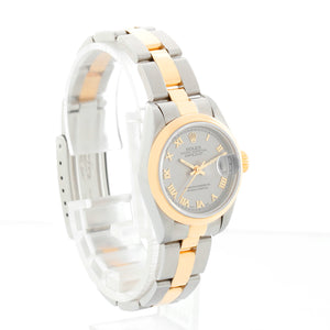 Rolex Datejust 18K Yellow Gold Silver Dial Watch 69163