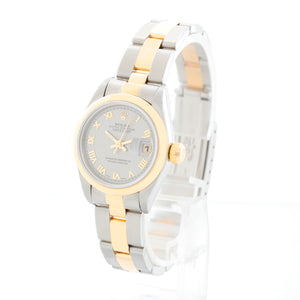 Rolex Datejust 18K Yellow Gold Silver Dial Watch 69163