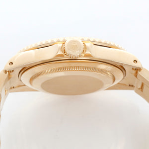 Rolex Submariner 18K Gold Blue Dial Watch 16618