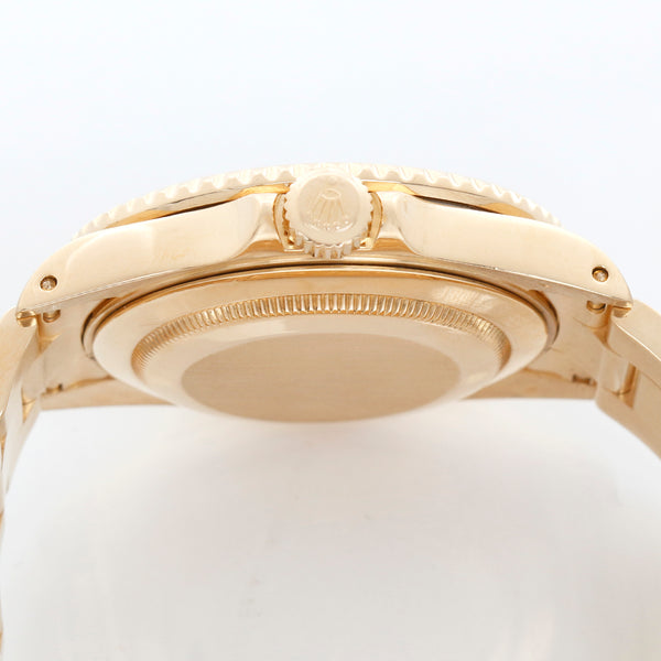 Rolex Submariner 18K Gold Blue Dial Watch 16618