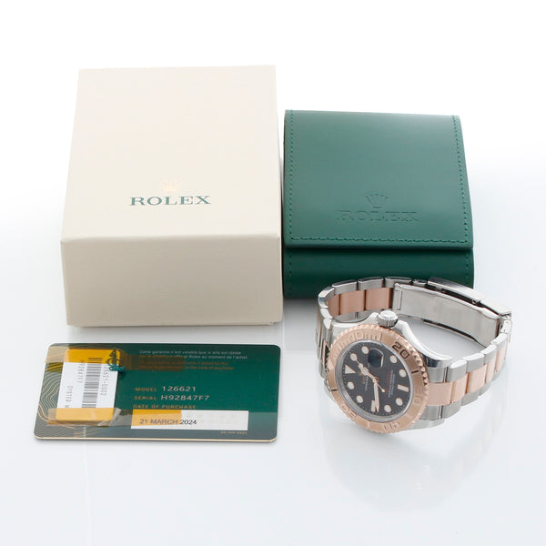 Rolex Yacht-Master Men's Stainless Steel & Rose Gold Watch 126621