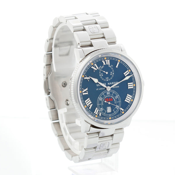 Ulysse Nardin Marine Stainless Steel Chronometer 1846 Watch 263-22