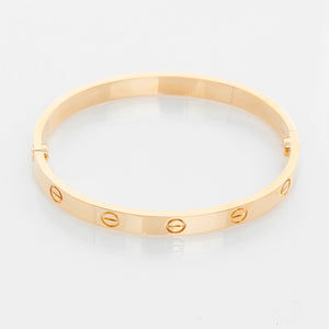 Cartier Love Bracelet 18k Yellow Gold Size 17 with Screwdriver