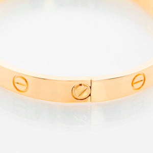 Cartier Love Bracelet 18k Yellow Gold Size 17 with Screwdriver