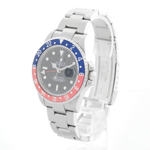 Rolex GMT-Master II Stainless Steel Black Dial Watch 16710