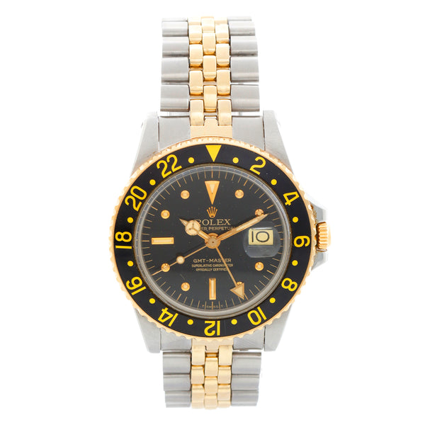 Rolex GMT-Master 18K Yellow Gold & Stainless Steel Men's Watch 1675