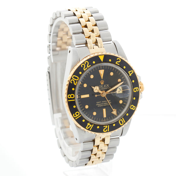 Rolex GMT-Master 18K Yellow Gold & Stainless Steel Men's Watch 1675